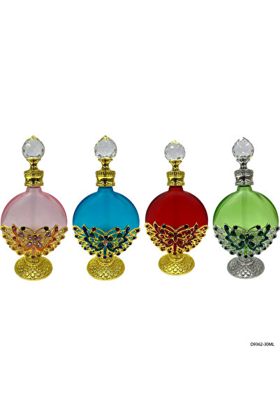 NUJET 4pcs Crystal Perfume Essential Oil Bottle 30ml D9362
