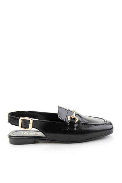 Bambi Siyah Kadın Loafer Ayakkabı K01641023142