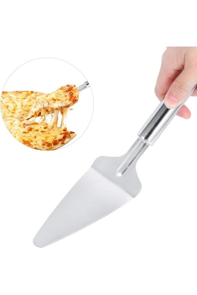 EasyLife Stainless SteelC Pie Slice Lifter Pizza Dessert Serving Spatula Kitc...