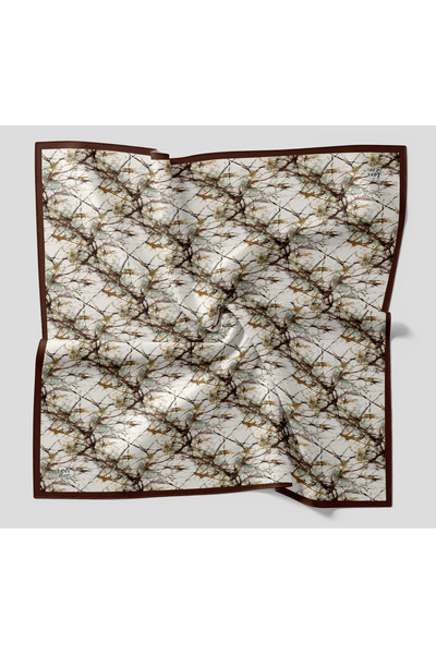 Levidor Crystal Scarf Marble Pattern Coffee