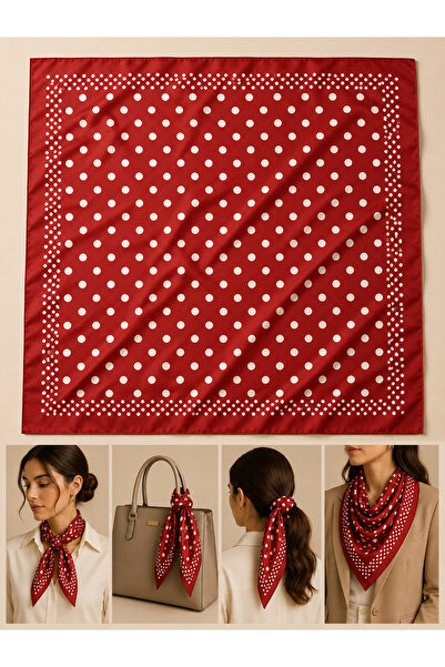 Bandana Patterned Women's Scarf (50X50)