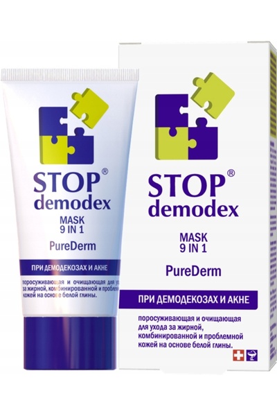 aram Mască de Față 9W1 Pure Derm Stop Demodex Demodekoza Nu