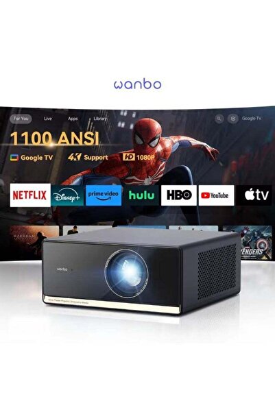 wanbo X5 Pro (2025) Upgraded Smart Projector | 1100 ANSI Lumens | Full HD 108...