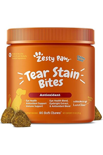 Zesty Paws أقراص تير ستين بنكهة الدجاج 90 قطعة