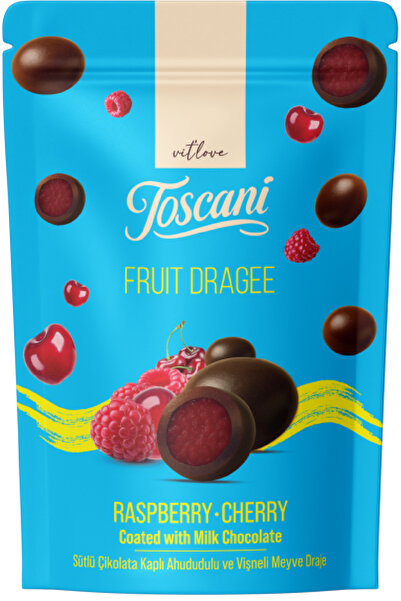 vit'love toscani Toscani Premium Zmeură și Cireșe Liofilizate Încrustate în C...