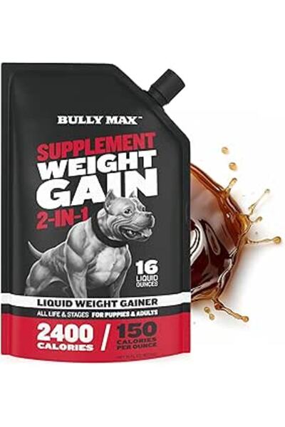 bully max مكمل غذائي بوليمكس + زيادة الوزن 2 في 1 - 16 أونصة سائلة - 473 مل