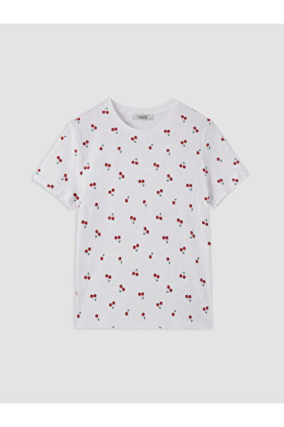 LC Waikiki Tricou pentru damă cu imprimeu cu gât crew