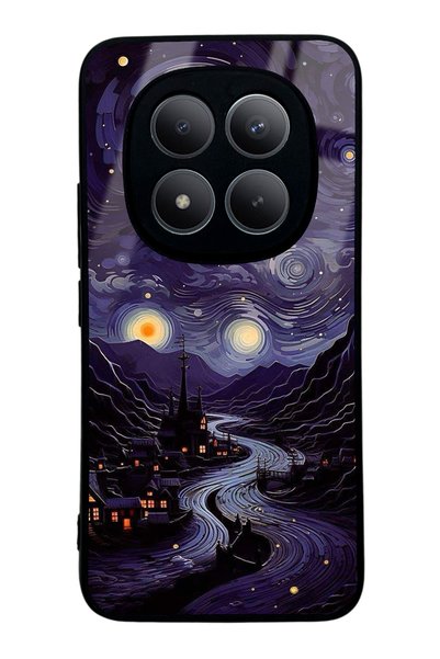 Spoyi حافظة هاتف لامعة بتصميم Vortex of Night لهاتف Xiaomi Redmi Note 15 Pro ...