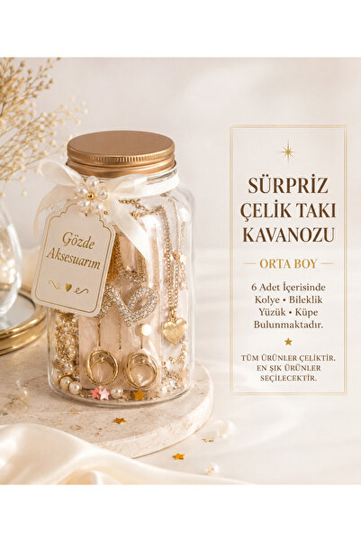 shop SÜRPRİZ TAKI KAVONOZU ORTA BOY ÇELİK ÜRÜNLER