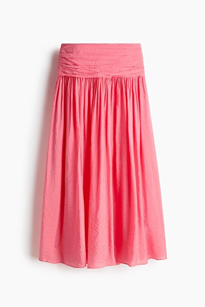 H&M Büzgülü Krep Etek
