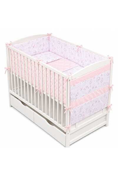 Kidizi Lenjerie patut bebe 120x60 cm Fairy Clouds 6 piese – aparatori lateral...
