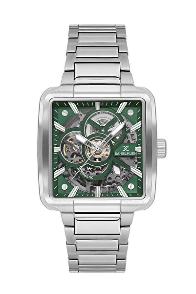 Daniel Klein Otomatik Erkek Kol Saati 39 mm Çelik Kordon Yeşil Kadran 3 ATM S...