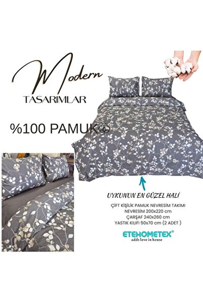 ETE HOMETEX Etehometex 100% Cotton Duvet Cover Set Double Size