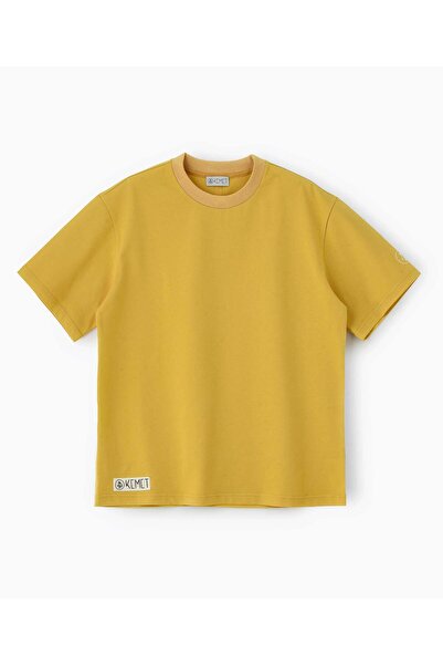 KEMET | Oversized Basic T-shirt in Cotton Mustard Yellow