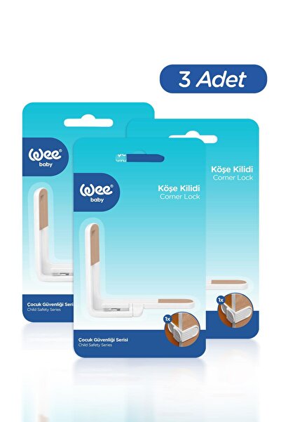 Wee Baby Vidasız Bebek Köşe Kilidi (3x4=12 Adet)