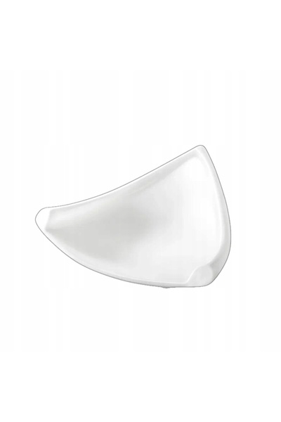WILMAX ENGLAND Platou triunghiular WILMAX Fine Porcelain, porțelan alb, 19 cm