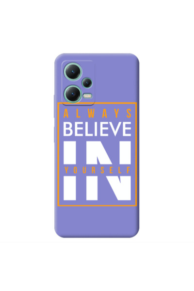 Other Xiaomi Redmi Note 12 Pro 5G Always Belive Purple Colored Silicone TPU Θήκη