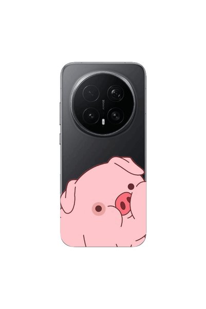 Other Honor Magic 8 Lite Pro Piggy 1 Transparent Silicone TPU Θήκη