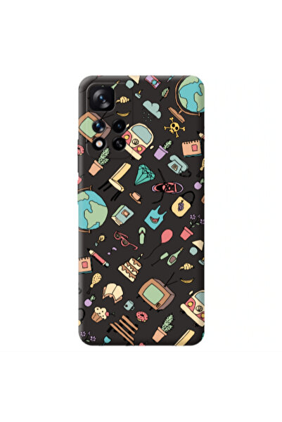 Other Xiaomi Redmi Note 11 Pro 5G Best buds Black Colored Silicone TPU Θήκη