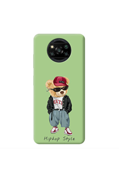 Other Xiaomi Poco X3 /X3 Pro Hip hop style Light Green Colored Silicone TPU Θήκη