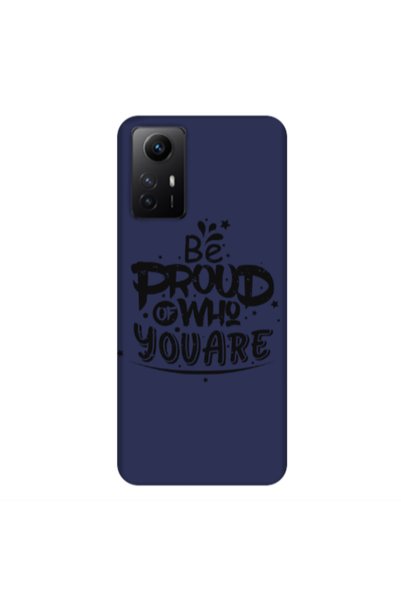 Other Xiaomi Redmi Note 12s Be proud of who you are Dark blue Colored Silicon...