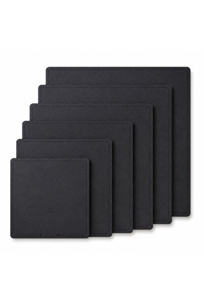 Decoratiuni Dulci Platou patrat, din HDF negru - 30x30 cm
