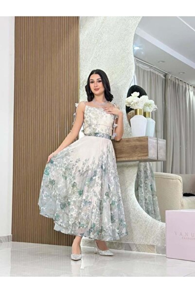 vanus fashion 7227 - فستان سهرة ميدي