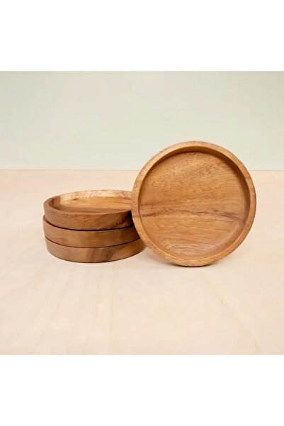 OEMS Acasia Wood Coasters Set of 4