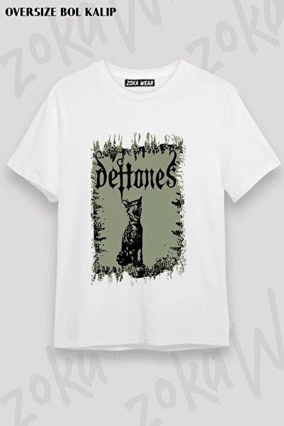 ZOKAWEAR Μπλουζάκι Unisex Loose Fit με στάμπα Deftones v8