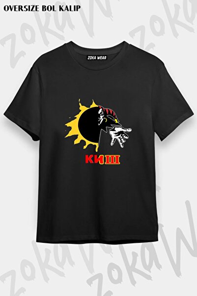 ZOKAWEAR Μπλουζάκι Unisex Loose Fit με στάμπα Kino v8