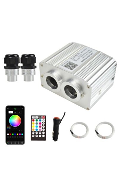 Xenon Bright Kit de fibră optică RGBW cu efect de sclipire pentru tavan, cu 9...