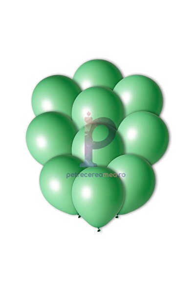MP Mirific Party Set de baloane din latex, verde, 25 cm