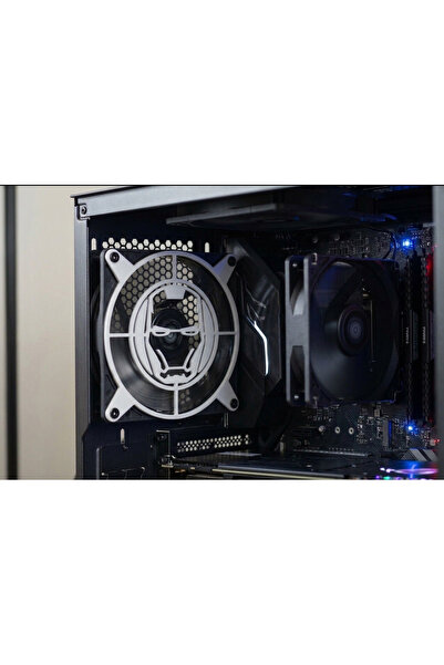 Kınık Iron Man 120x120 mm Beyaz Çerçeveli Oyun PC aksesuarı , Masaüstü Bilgis...