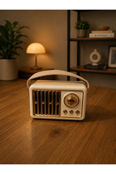 TB NB CONCEPT Nostaljik Radyo Şarjlı Bluetoothlu Kablosuz Hoparlör Retro