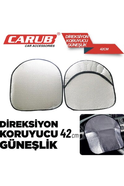 Carub Araç Direksiyon Güneşliği Araba Oto Direksiyon Güneşlik Direksiyon Güne...