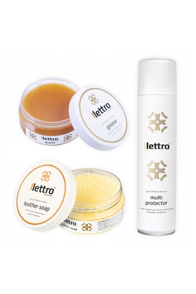 Lettro Kit de ingrijire si curatare a incaltamintei din piele, Lettro, sapun ...