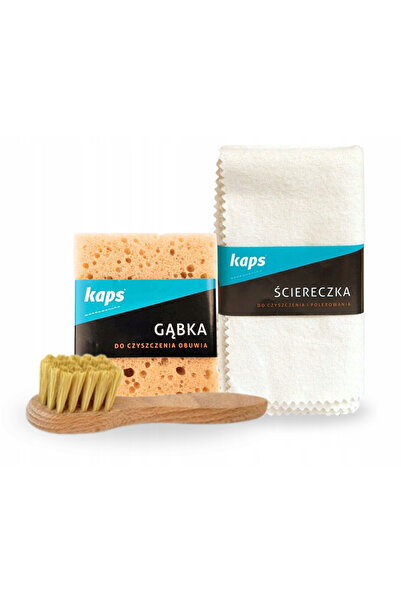 kaps Kit de curatare a incaltamintei, Kaps, Perie de lustruit, 30x33 cm, 3 pi...