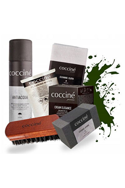 Coccine Kit de renovare a incaltamintei, Coccine, 6 in 1, Verde inchis, 50 ml...