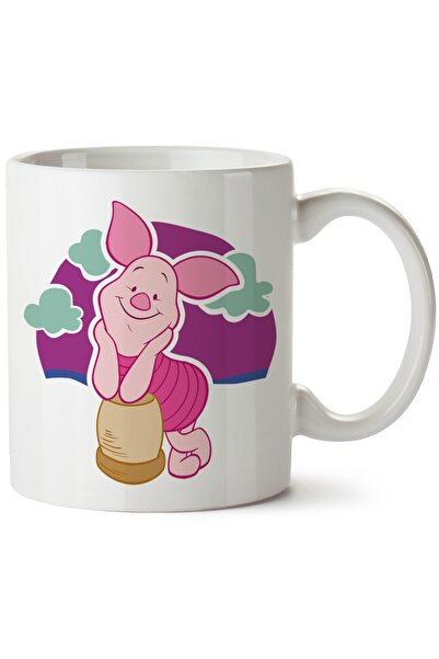 ET ERTAPASSAGE original creative designs Piglet Printed Porcelain Mug, Machin...