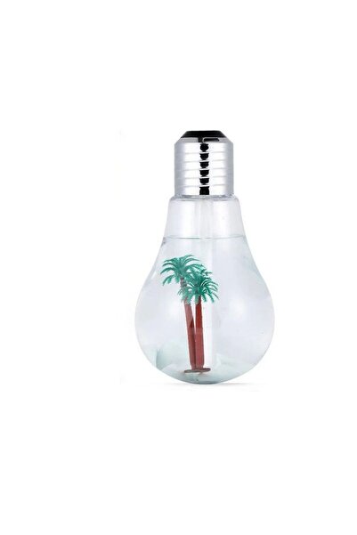 Yallabena مرطب هواء USB على شكل مصباح إبداعي مع إضاءة ليلية LED بـ7 ألوان ونا...
