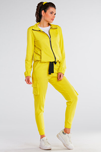 Infinite You Pantaloni dama, InfiniteYou, Bumbac, Galben, Masura S/M