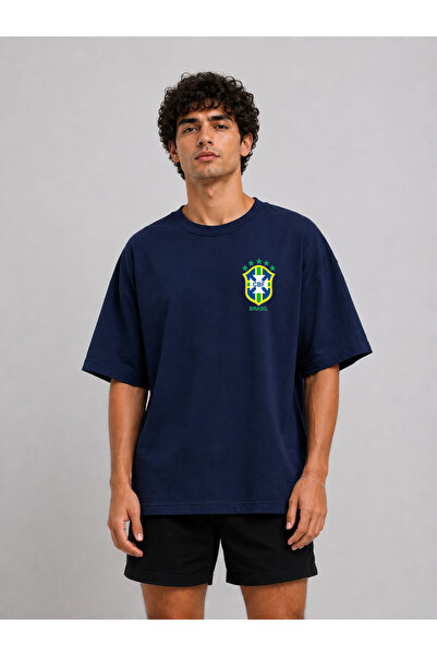 ZAVIXO Tricou supradimensionat pentru bărbați, 100% bumbac, pentru utilizare ...