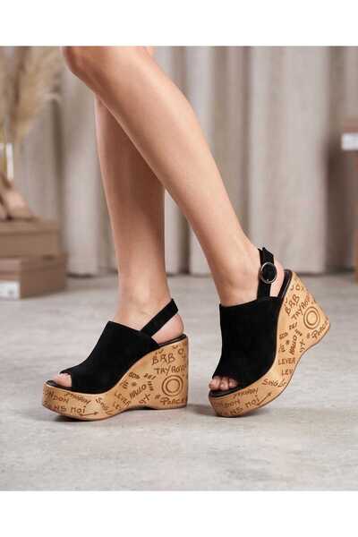 LEYDİ SHOES Mn-05 Simple Suede Women's Sandals