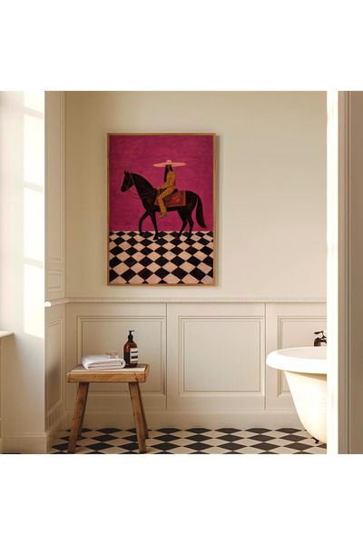 Tuba Decor Еднокомпонентна картина с дървена рамка