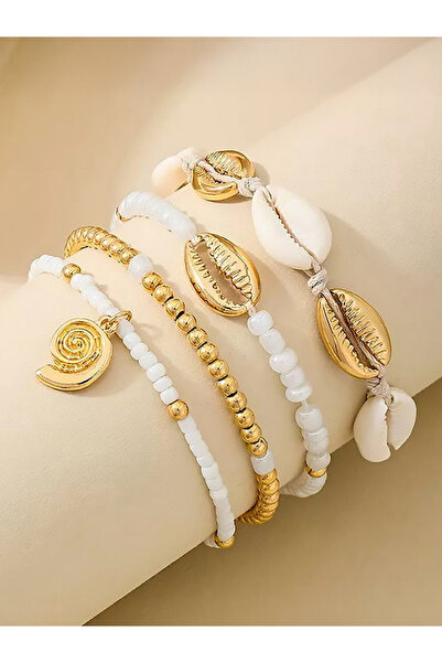 Styli Set of 4 - Seashell Beaded Bracelet