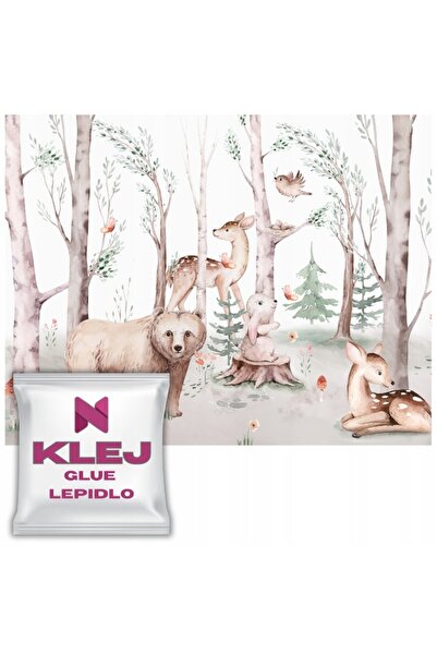 Naklejkomania Fototapet Cu Paduri Pastelate Pentru Decorarea Peretelui Copiil...