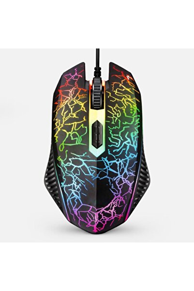 JMB Ποντίκι Gaming Ενσύρματο Μαύρο LED 1600dpi