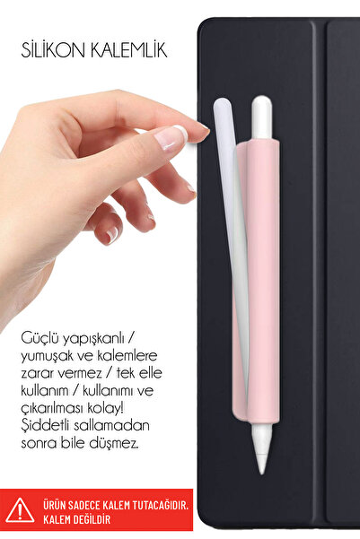 Nezih Case Tüm Stylus Kalemlere ve Normal Kalemlere Uyumlu Yapışkanlı Silikon...