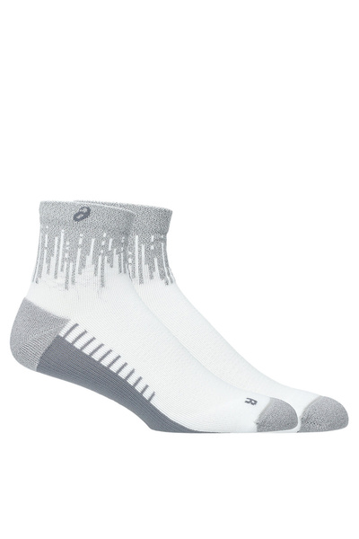 Asics Beyaz - Gri Unisex Çorap 3013B328-100 RUN SOCK Q