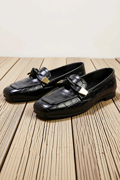 BENERLY Pantofi de damă tip loafer, cu vârf pătrat, toc plat, fără șireturi, ...